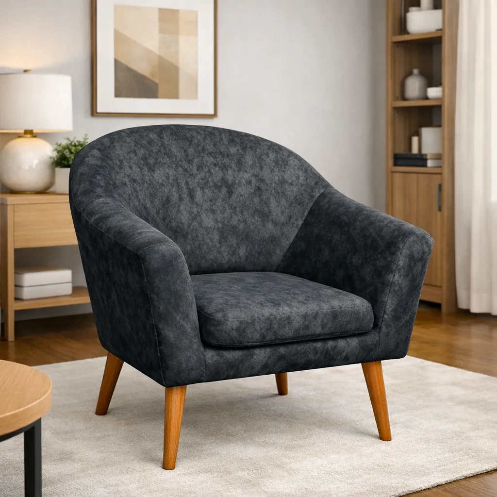 Dark Gray Lounge Chair