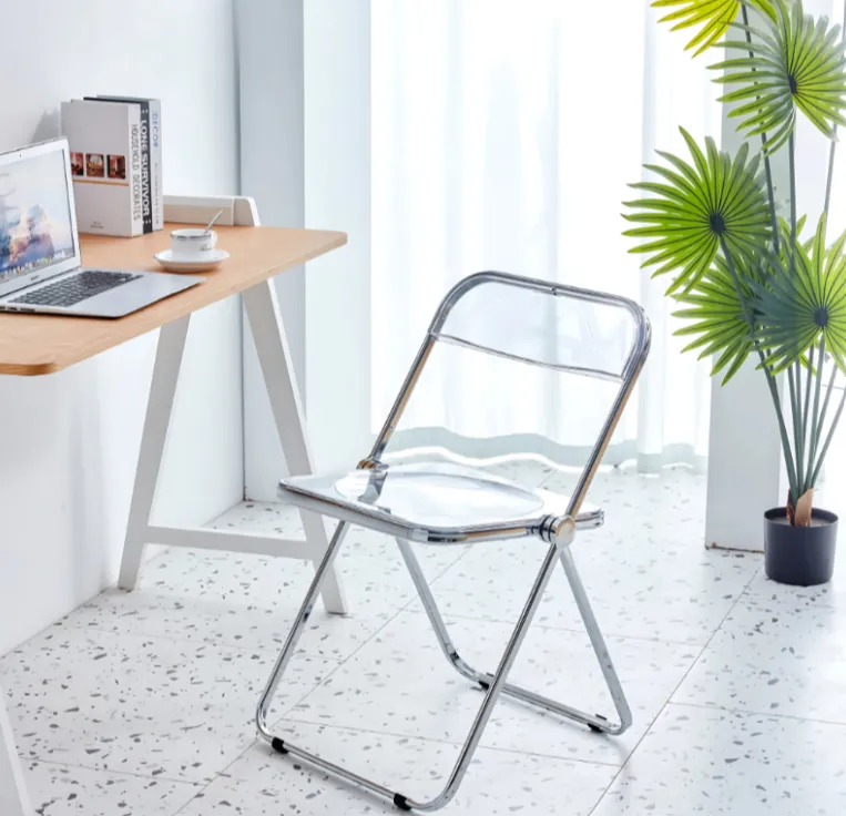 Acrylic Glass Foldable Chair