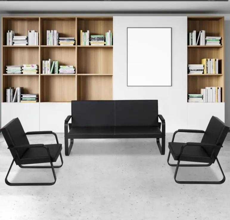5-Seater Office Leather Sofa