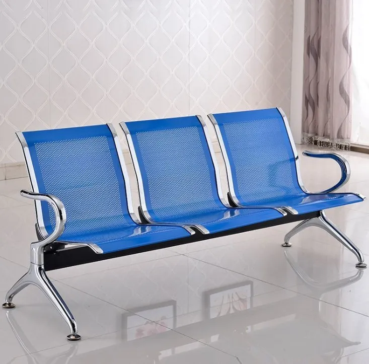 3-Link Metallic Waiting Bench