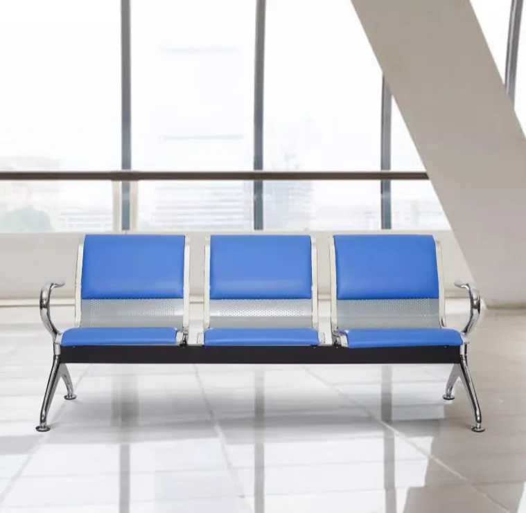 3-Link Padded Office Waiting Bench