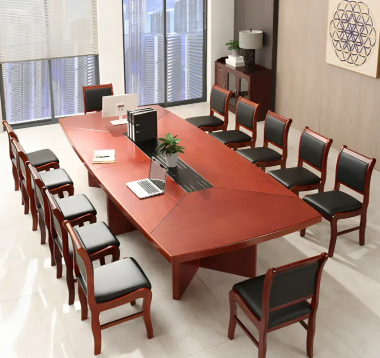 3m Mahogany Boardroom Table