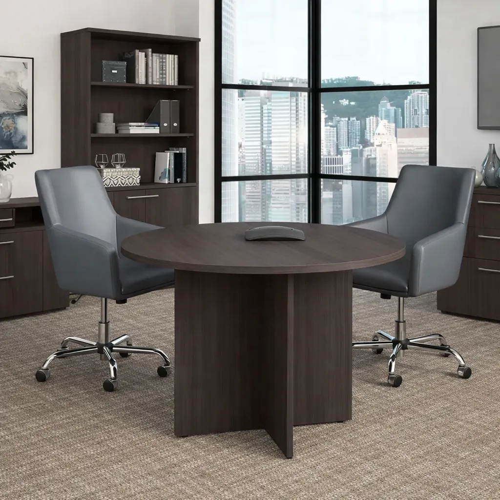 MDF Round Meeting Table - 120cm