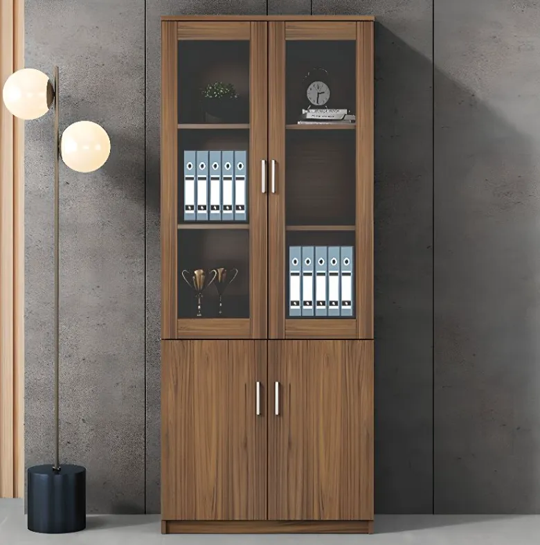 Modern 2-Door Wooden Filing Cabinet
