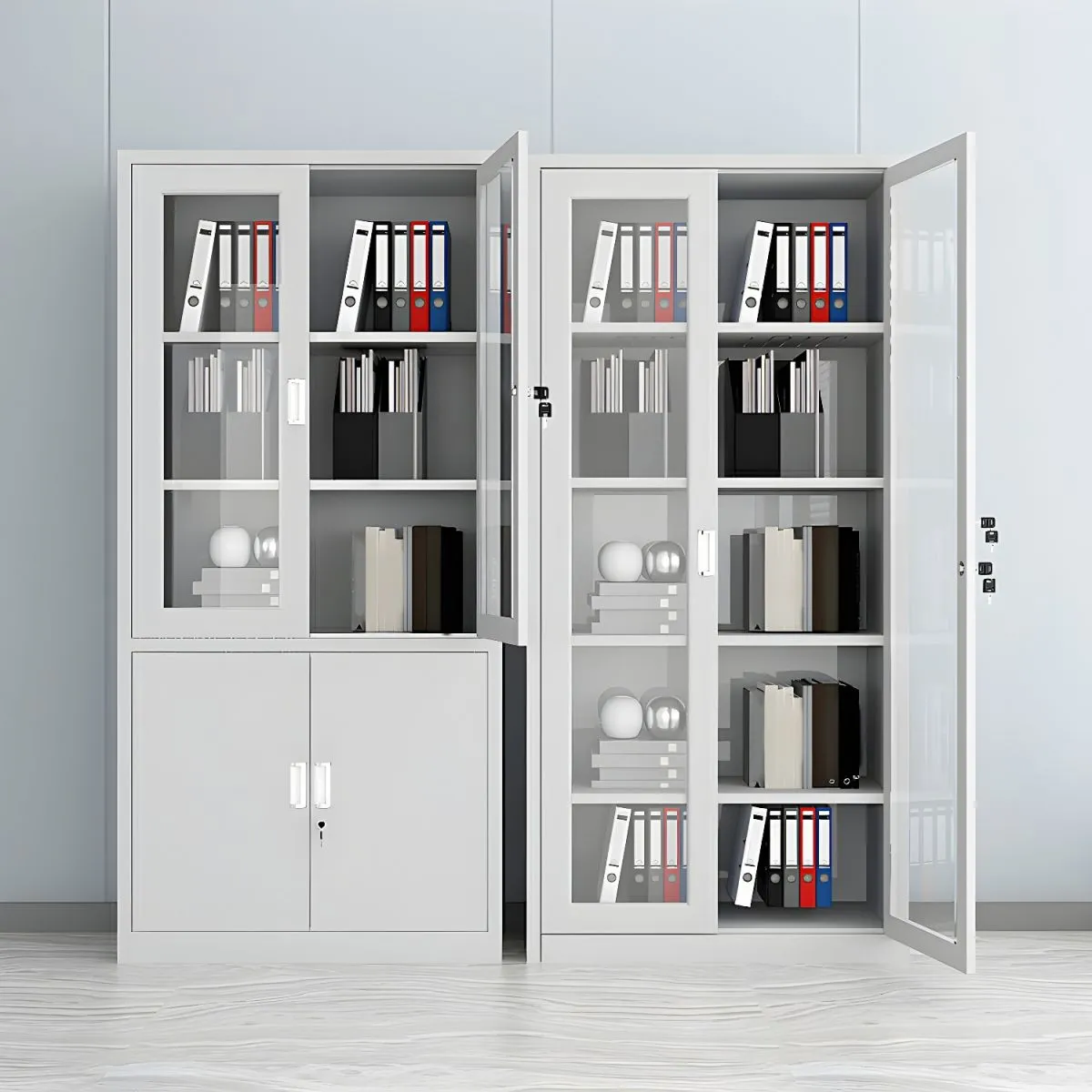 Half-Glass Office Storage Cabinet