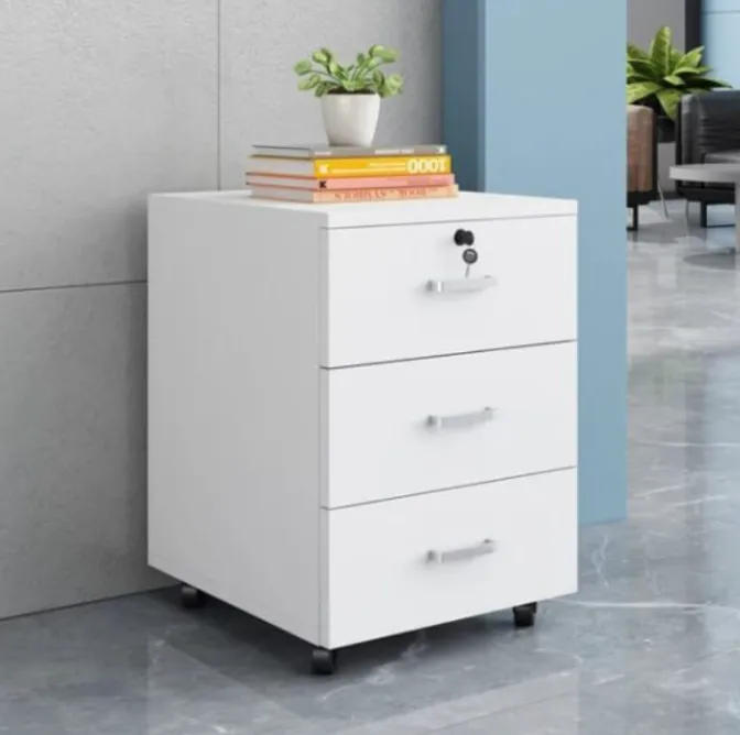 Mobile 3-Drawer Storage Pedestal