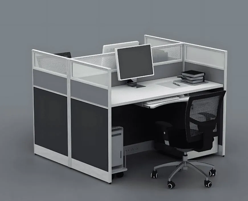 Two-Way Wooden Office Workstation