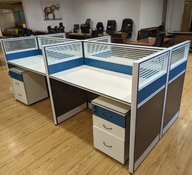 4-Way Modular Office Workstation view 2