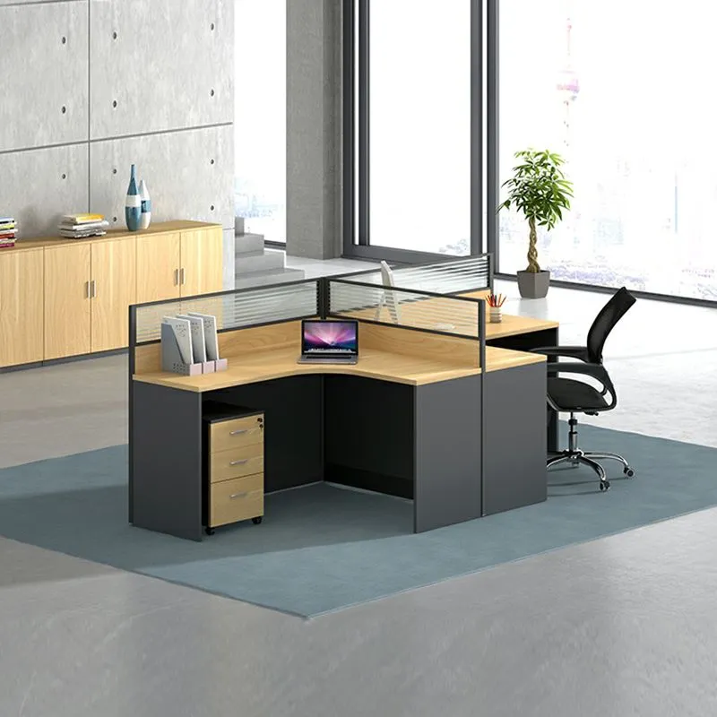 Two-Way Curved Office Workstation