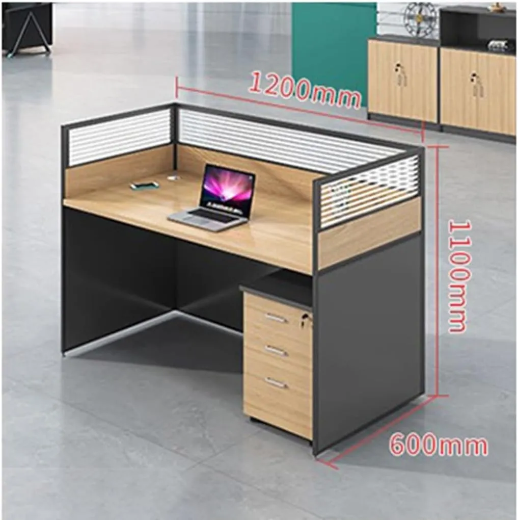 One-Way Wooden Workstation view 4