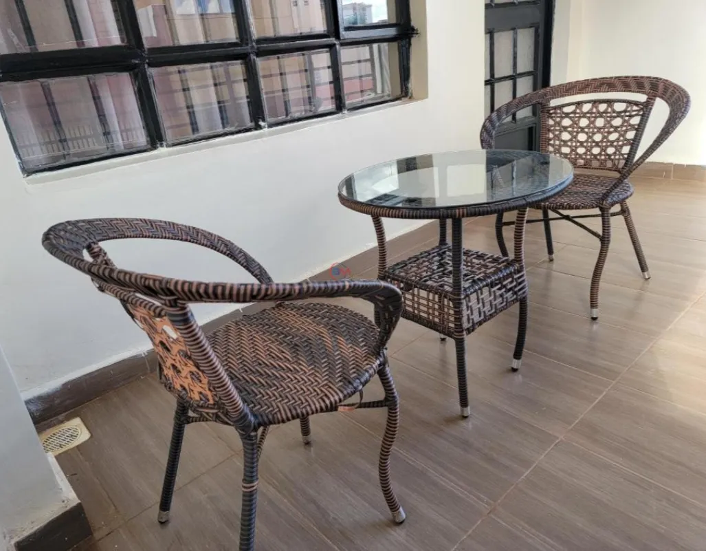 2 Chair Rattan Patio Set