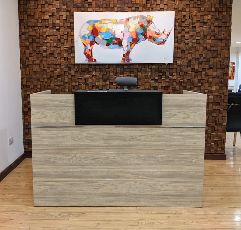 1.6m Elm Reception Counter