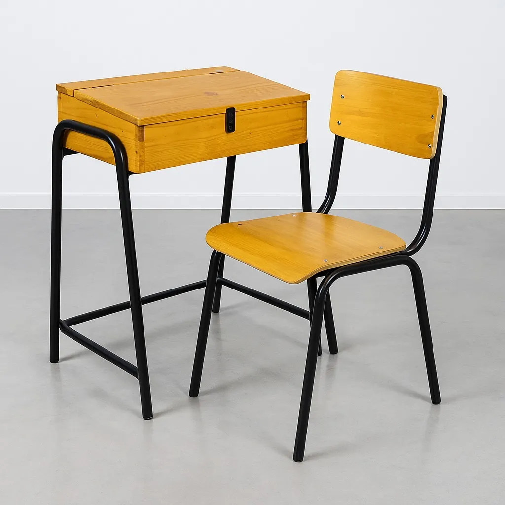 School Desk and Chair Set